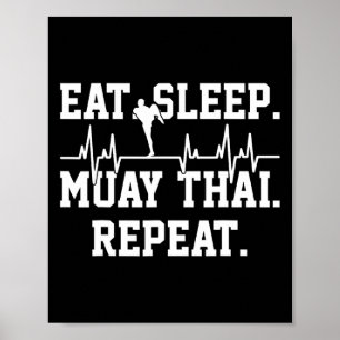 Affiche Cadeau Muay Thai Kickboxing