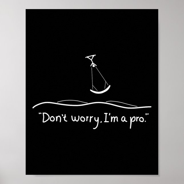 Affiche Cadeau Original de Surf Kite (Devant)