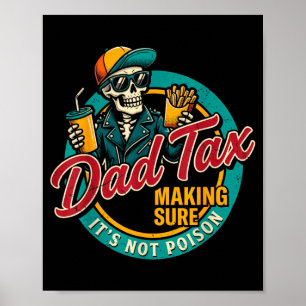 Affiche Cadeau Papa Drôle de Fête des Pères pour S'assurer