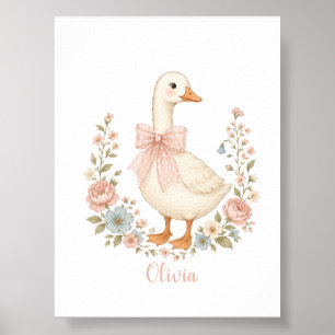 Affiche cadeau personnalisé de baby shower pour une nurser