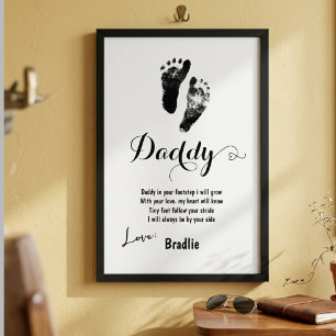 Affiche Cadeau personnalisé de jour de la fête des pères e