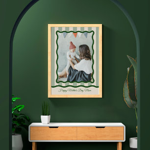 Affiche Cadeau personnalisé de la fête des mères tendance 