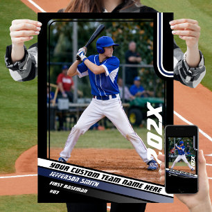 Affiche Cadeau personnalisé pour joueur de baseball en ble