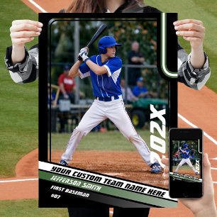 Affiche Cadeau personnalisé pour joueur de baseball en ver
