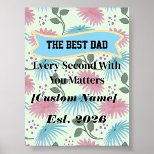 Affiche Cadeau personnalisé pour papa Cadeau de la fête de
