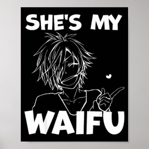 Affiche Cadeau petit ami couple assorti anime drôle Waifu