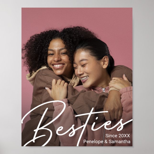 Affiche Cadeau photo moderne Besties (Devant)
