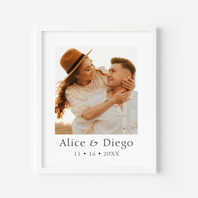 Affiche Cadeau photo personnalisé pour couples (Créateur téléchargé)