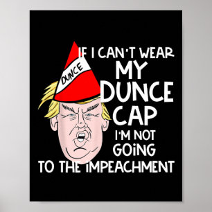 Affiche Cadeau politique anti-Trump Trump avec un bonnet d