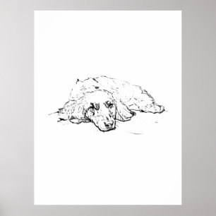 Affiche Cadeau pour amateur de Wiener Dog, Maman de chien