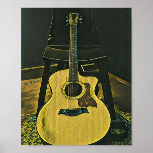 Affiche Cadeau pour ami guitariste (Devant)