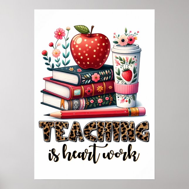 Affiche Cadeau pour Enseignant | Enseigner est une Affaire (Devant)