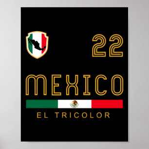 Affiche Cadeau pour fan de drapeau de football de soccer v