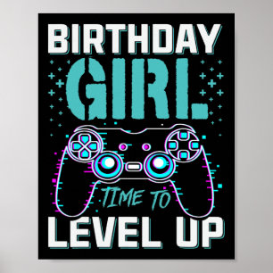 Affiche Cadeau pour fille moment de passer à niveau supéri