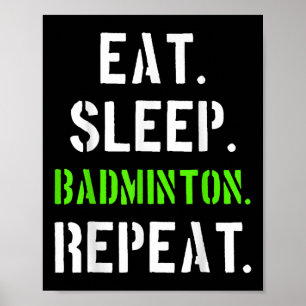 Affiche Cadeau pour joueur de badminton