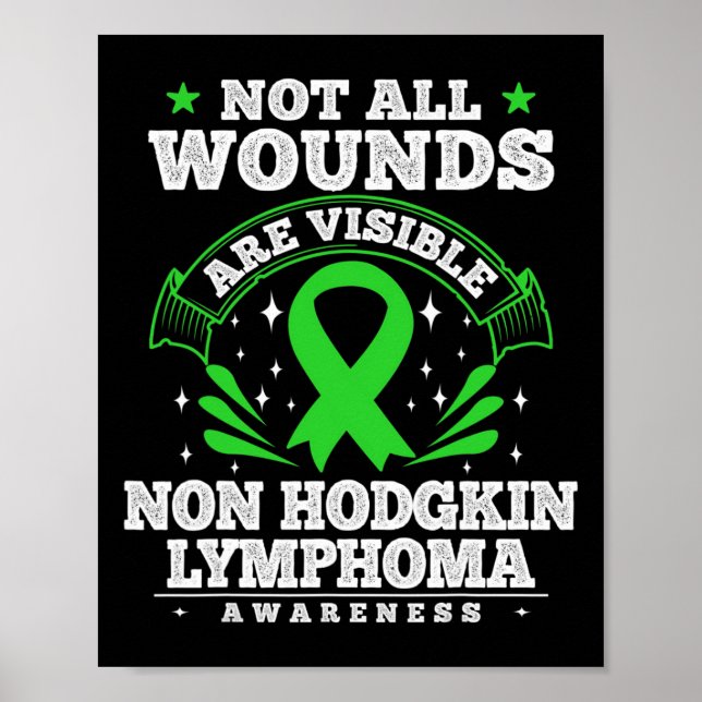 Affiche Cadeau pour le cancer du sang non Hodgkin Lymphome (Devant)