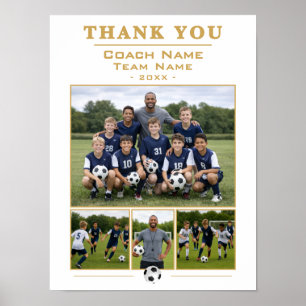 Affiche Cadeau pour l'entraîneur de l'équipe de football