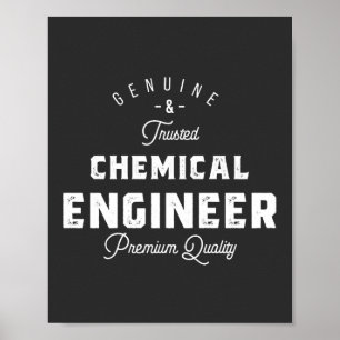 Affiche Cadeau pour l'ingénieur chimique