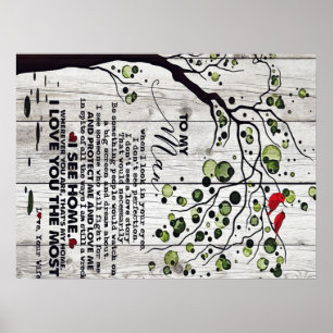 Affiche Cadeau Pour Mari   À ma belle lettre au mari