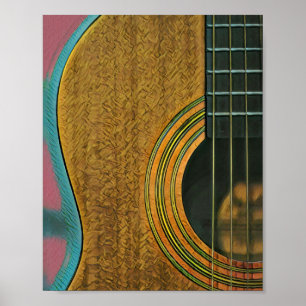 Affiche Cadeau pour musicien guitariste