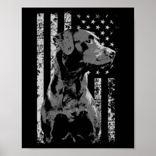 Affiche Cadeau pour propriétaire de Labrador noir avec dra