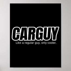 Affiche Cadeau pour un mec de la voiture - Comme un type n