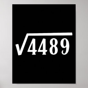 Affiche Cadeau Racine Carrée 67 Ans Drôle Professeur 67e A