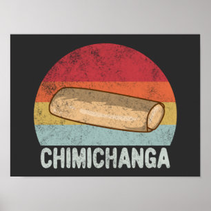 Affiche Cadeau Retro Chimichanga
