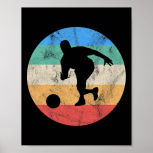 Affiche Cadeau Rétro Vintage Bowling en détresse pour homm