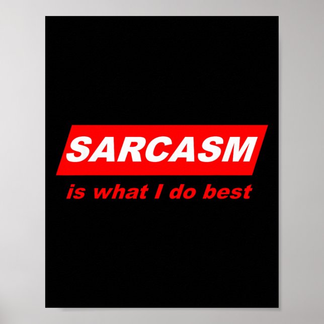Affiche Cadeau ringard drôle sarcastique sarcasme est ce q (Devant)