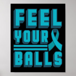 Affiche Cadeau Ruban Turquoise Fête de la Journée Mondiale