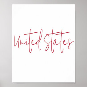 Affiche Cadeau Souvenir des États-Unis d'Amérique