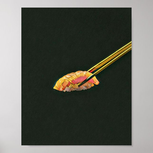 Affiche Cadeau sushi amoureux (Devant)
