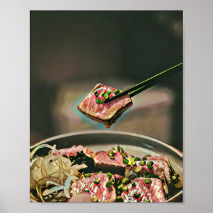 Affiche cadeau sushi cool