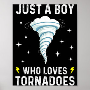Affiche Cadeau Tornade Drôle Pour Garçons Enfants Ouragan