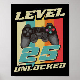 Affiche Cadeau vintage 25e anniversaire Cadeau 25 ans Garç