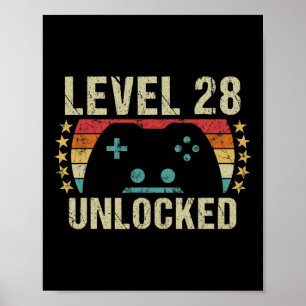 Affiche Cadeau vintage 28e anniversaire Cadeau 28 ans Garç