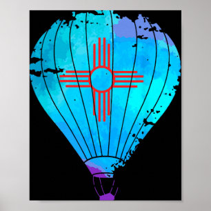 Affiche Cadeau Zia de la fête des ballons à air chaud du N