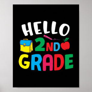Affiche Cadeaux 2e enseignant   Bonjour 2e année