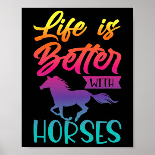 Affiche Cadeaux Cheval Pour Filles. équitation6