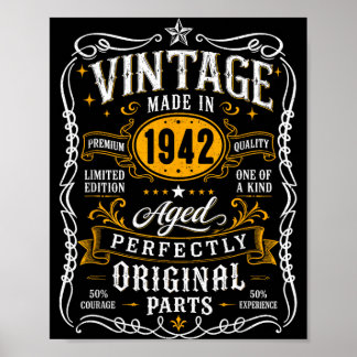 Affiche Cadeaux de 85 ans pour hommes de 85 ans vintage 19