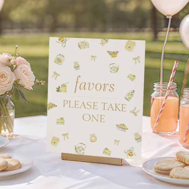 Affiche Cadeaux de Baby Shower Citron Sucré (Créateur téléchargé)