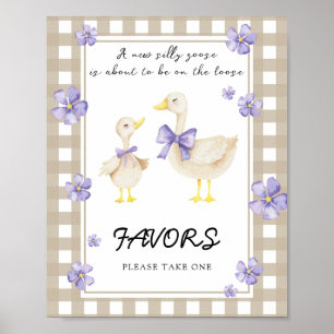 Affiche Cadeaux de baby shower Little Goose Bébé