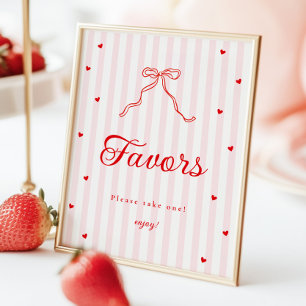 Affiche Cadeaux de Baby Shower pour Chérubin Panneau de Si