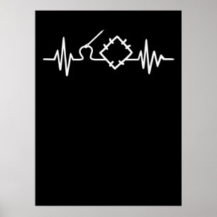 Affiche Cadeaux de battement de coeur Amoureux de la cou