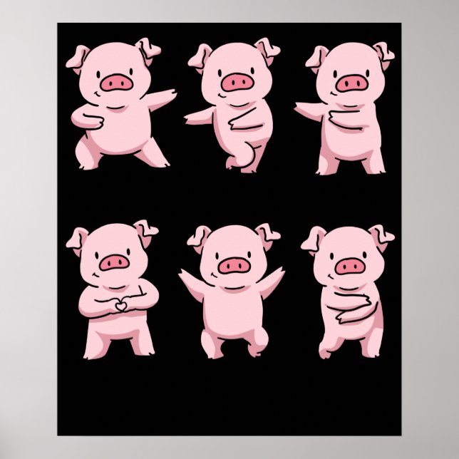 Affiche Cadeaux De Cochon Pour Les Amateurs De Cochon Femm (Devant)