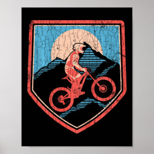 Affiche Cadeaux de cyclisme de VTT pour enfants Garçons de