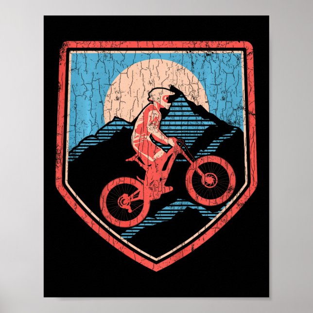 Affiche Cadeaux de cyclisme de VTT pour enfants Garçons de (Devant)