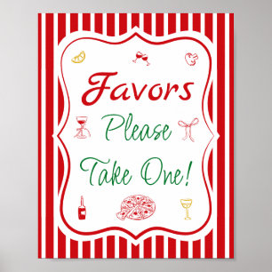 Affiche Cadeaux de Fête de Fiançailles "That's Amore"