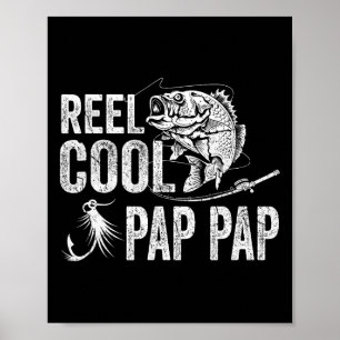 Affiche Cadeaux de fête des pères de pêche Pap Pap super c